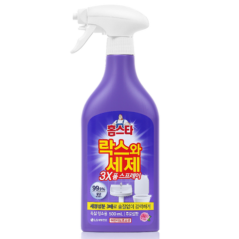 화장실 곰팡이 청소 끝판왕, 홈스타 락스와 세제 3X 폼 스프레이 500ml 1개 솔직 후기