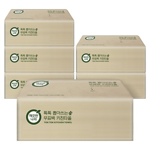 돌돌 마는 키친타올 쓰다가 '깨끗한나라 톡톡 뽑아쓰는 무표백'으로 바꿨더니 생기는 변화